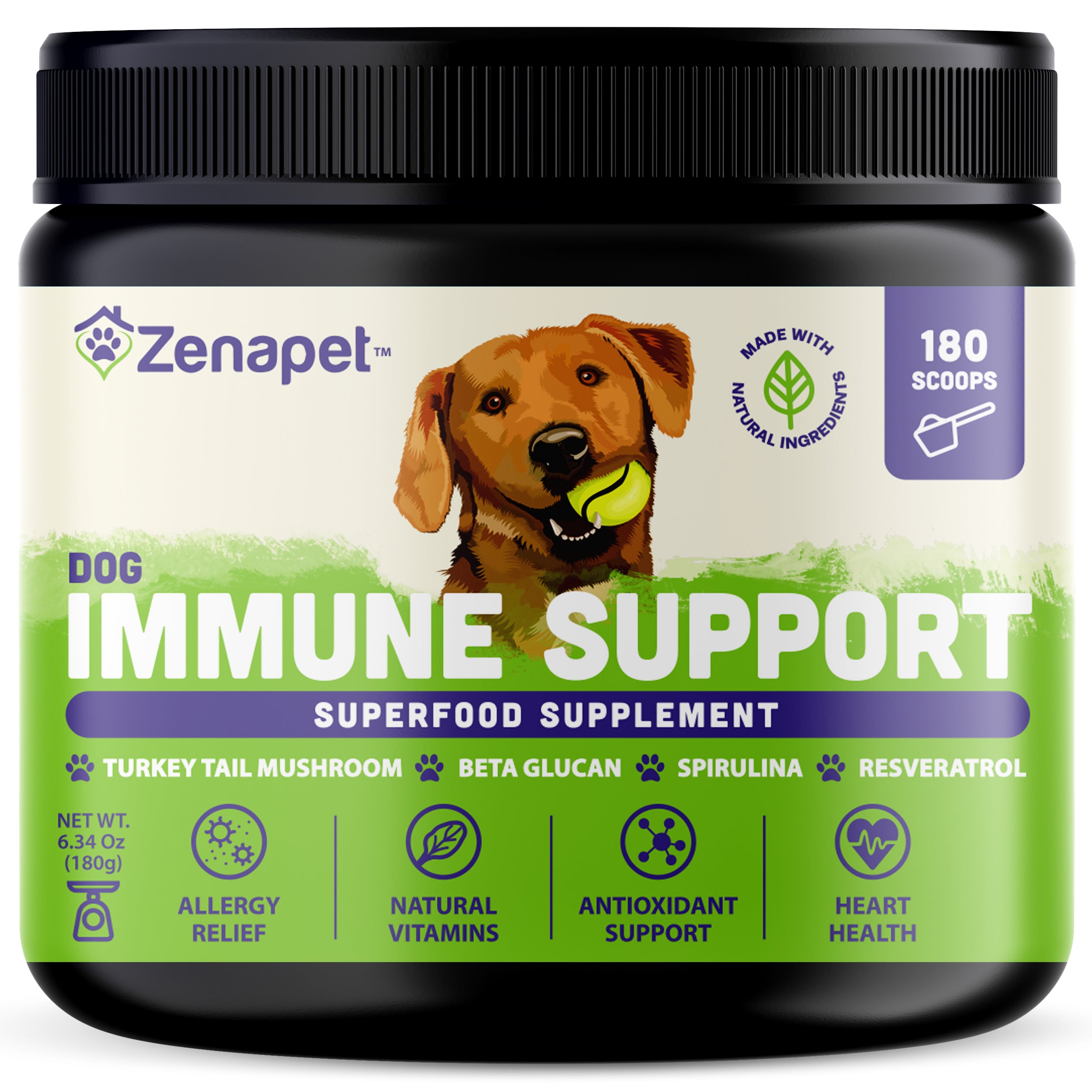 ZENAPET Dog Immune Support Premium Powder Topper