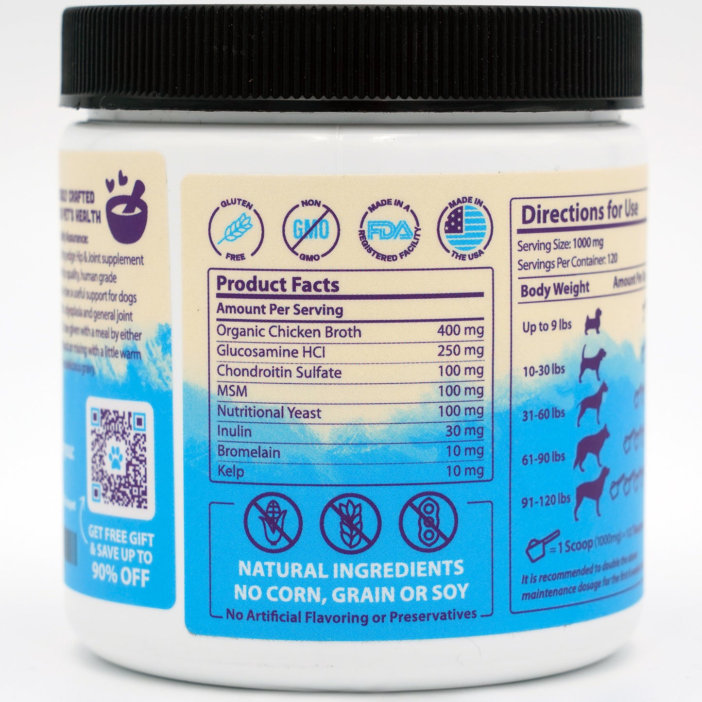 Hip & Joint Superfood Supplement for Dogs