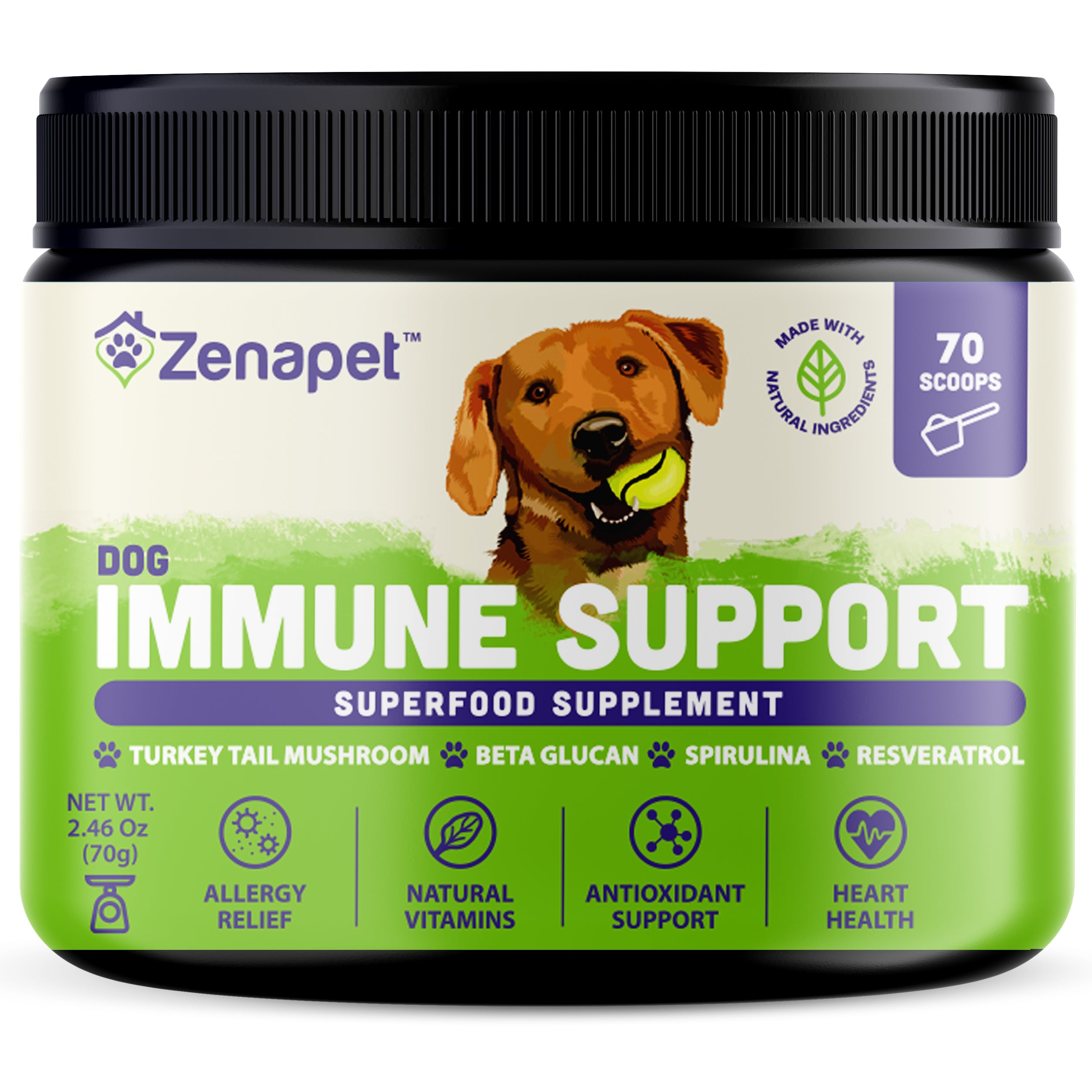 Immune Support Premium Powder Topper for Dogs